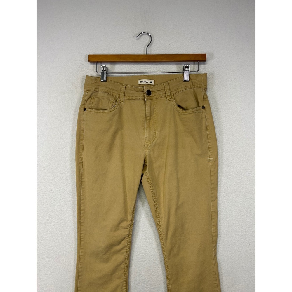 Gorpcore Toad&Co Womens 6 Tan Skinny Organic‎ Cotton Tencel Stretch Pants - Picture 9 of 11